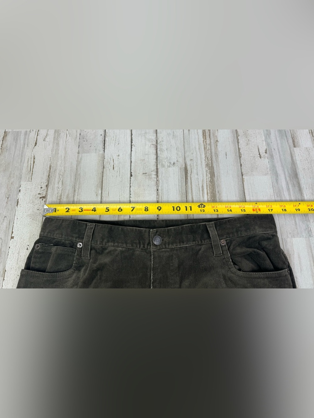 Gap Womens Wide Leg Corduroy Pants Brown Size 12 (34x31) - Picture 5 of 10